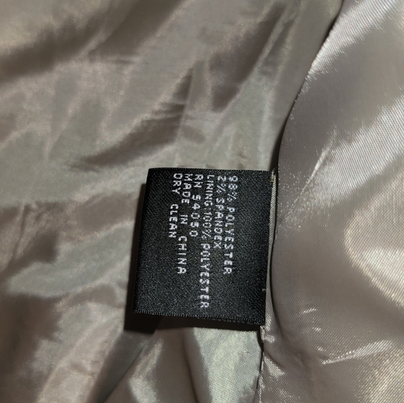 Alfani Woman's 2-Piece Pant Suit Size:8 Charcoal - Picture 6 of 6